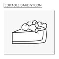 Baking line icon