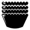 Baking molds icon , simple style