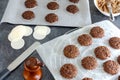 Baking Nuremberger Lebkuchen, Gingerbread Royalty Free Stock Photo