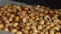 Baking in oven .Sweet pastries in the form of nuts