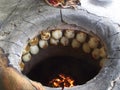 Baking of samsa in tandyre