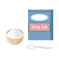 Baking Soda Powder Box and Spoon