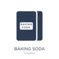 baking soda icon. Trendy flat vector baking soda icon on white b