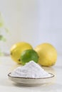 Baking soda sodium bicarbonate Medicinal and household Uses Royalty Free Stock Photo