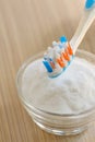 Baking soda used to brighten teeth