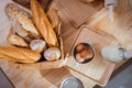 Baking Supplies and Tools on the Kitchen Table, Great for Cooking and Baking Projects