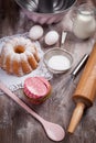 Baking utensils and ingredients