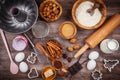 Baking utensils and ingredients