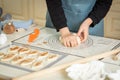 Baking with a variety of kitchen utensils, including state-of-the-art silicone kitchen mats
