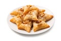 Baklava Isolated, Small Ramadan Dessert, Eastern Sweet Filo Pastries, Turkish Honey Baklawa, Oriental Desert