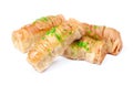 Baklava isolated on white