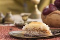 Baklava in oriental setting