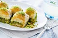 Baklava with pistachio Royalty Free Stock Photo