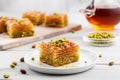 Baklava pistachio. Generate Ai Royalty Free Stock Photo