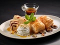 Baklava Ramadan Dessert, Eastern Sweet Pastries, Turkish Baklawa, Traditional Oriental Desert Mix