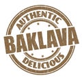 Baklava sign or stamp