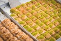 Baklava , sweet dessert pastry - turkish food Royalty Free Stock Photo