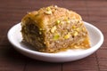 Baklava - traditional sweet desert Royalty Free Stock Photo