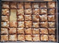 Baklavas or baklava sweet traditional in greece and turkey