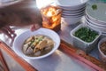 Bakso. indonesian meatball street food with soup