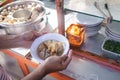 Bakso. indonesian meatball street food with soup