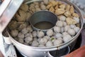 Bakso. indonesian meatball street food vendor