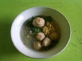 Bakso meatball asian street food dellicious noodle meat Royalty Free Stock Photo