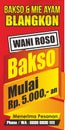 Red Vector Background, Bakso Restaurant Banner
