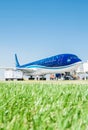 Baku - AUGUST 27, 2016: AZAL airplane boarding. on August 27 in