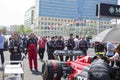 Baku, Azerbaijan - April 28, 2023: Baku 2023 Formula 1 Grand Prix Opening Ceremony and Race Preparation