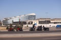 Baku. Azerbaijan. 09.11.2020. Bikers stopped motorcycles, they are standing talking