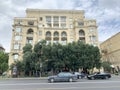 Baku, Azerbaijan, September, 09, 2019. Building on the Oilmen`s Avenue. Azerbaijan, Baku city Royalty Free Stock Photo