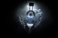 BAKU, AZERBAIJAN - FEB 09, 2020: Absolut Vodka is a brand of vodka, produced near Ahus, in Sweden. Owned by French group Pernod Royalty Free Stock Photo