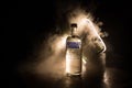 BAKU, AZERBAIJAN - FEB 09, 2020: Absolut Vodka is a brand of vodka, produced near Ahus, in Sweden. Owned by French group Pernod Royalty Free Stock Photo