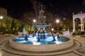 Baku, Azerbaijan - 2018: Garden water fountain of Youth. Fountain Square and the city Park in the center of Night Baku. Royalty Free Stock Photo