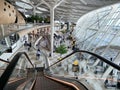 Baku, Azerbaijan, September, 12, 2019. Heydar Aliyev International airport interior, Baku, Azerbaijan. Royalty Free Stock Photo