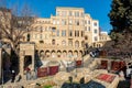 Baku, Azerbaijan 27 January 2020 - Inner city of Icheri Sheher. Fragment