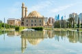 Twin minaretted Teze Pir mosque in Baku, Azerbaijan