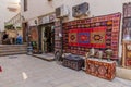 BAKU, AZERBAIJAN - JUNE 6, 2018: Carpet store in the old town of Baku, Azerbaij