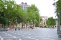 Baku, Azerbaijan - June 24, 2012: Nizami street in the center of Baku, Azerbaijan. Large pedestrian and shopping street