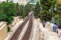 Rail-cable car of the Baku funicula