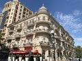 Baku, Azerbaijan, September, 09 2019. House 79, built in 1896, on the pedestrian street Nizami on a clear day. Azerbaijan, Baku ci