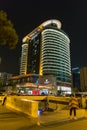 Night view of the Absheron Marriott Hotel in Baku Royalty Free Stock Photo