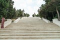 Stairs to the Highland Park Baku Royalty Free Stock Photo
