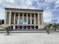 Baku, Azerbaijan, September, 12, 2019. Azerbaijan state Academic national Drama Theatre. Baku, Shikhali Kurbanov street, 1 Royalty Free Stock Photo