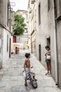 Baku city old town street in azerbaijan