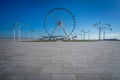 Baku Eye Ferris wheel at the Caspian Sea Royalty Free Stock Photo