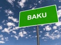Baku traffic sign