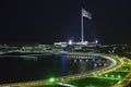 Baku panorama with highland park Royalty Free Stock Photo