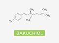 Bakuchiol - chemical formula - Natural Retinol